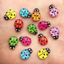 Resin Mix mini Cute Colorful beetle Flatback Cabochon Rhinestone DIY Scrapbook  Decor home crystal figurines Craft 2024 - buy cheap