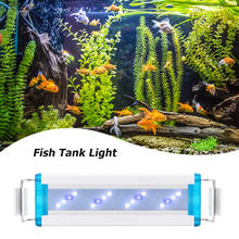 Lâmpada led super fina 260v, azul e branca, para aquários, paisagismo, acessório para aquários, à prova d'água, extensível 2024 - compre barato