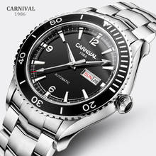Carnival Brand Luxury Business Watch Fashion Automatic Mechanical Wristwatch Waterproof Luminous Clock For Men Relogio Masculino 2024 - buy cheap