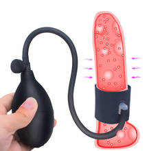 Inflatable Penis Sleeve For Penis Enlargement Penis Exerciser Male Extender Penis Pump Sex Toys For Men Cock Rings Chastity Belt 2024 - buy cheap
