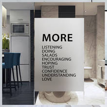 Customize Static English Letters Window Film Balcony Bathroom Frosted Opaque Decorative Glass Sticker Bathroom Kitchen 2024 - buy cheap