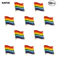 Rainbow Flag Lapel Pin Flag badge Brooch Pins Badges 10Pcs a Lot 2024 - buy cheap