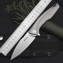 Cuchillo plegable con mango de aleación de titanio EDC, cuchilla de corte de papel, herramientas de caza de bolsillo para acampar al aire libre 2024 - compra barato
