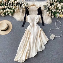 Women Irregular Strap Dress Korean Sexy Sleeveless Backless  Dress Summer Boho  Vacation Beach Midi Dress 2024 - buy cheap