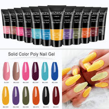 MIZHSE 30g/15g Color Poly Nail Gel Finger Extension 12 Colors Fast Building Gel UV Hard Extension Gel Nail Polish Need Base&Top 2024 - buy cheap