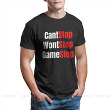 Wallstreetbets WSB The Kid GameStop Stonks Creative TShirt for Men Cant Stop Round Neck Basic T Shirt Hip Hop Gift Clothes Tops 2024 - buy cheap
