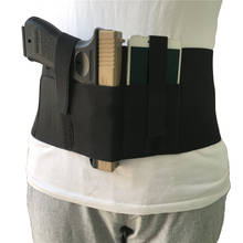 Tactical Elastic Belly Band Waist Gun Holster 2 Magazine Pouches Concealed Carry for Glock Phone Holder 2024 - buy cheap