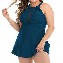 Swimwear Tankini Large Plus size Women Swimdress Swimsuit Dress Female Swim Wear Ba Lady Bathing Suit Summer Separate 2 piece 1 2024 - buy cheap