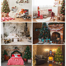 Виниловый фон для фотосъемки с рождественской елкой на заказ, фон для студийной фотосъемки 201012SHT-03 2024 - купить недорого