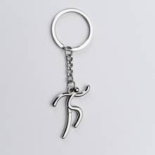 New creative sports sports weightlifting running football bicycle key chain charm men and women car bag key chain pendant 2024 - buy cheap