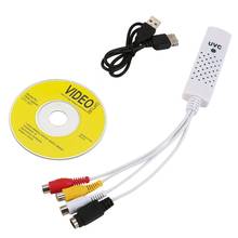 Adaptador de tarjeta de captura de Audio y vídeo USB 2,0 portátil, alta calidad, VHS a DVD, captura de vídeo para Win7/8/XP/Vista 2024 - compra barato