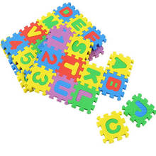Minialfombra de espuma EVA con letras del alfabeto y números para niños, tapete de juego suave para bebés, rompecabezas 3d, juguetes educativos para niños, JK874796, 36 unids/set por juego 2024 - compra barato