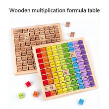 Обучающие деревянные игрушки Монтессори для детей, таблица умножения 99, математическая арифметика Q6PD 2024 - купить недорого