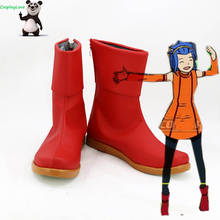 Botas de couro fairy tail mcjardim, sapatos longos de cosplay feitos sob encomenda para o natal 2024 - compre barato