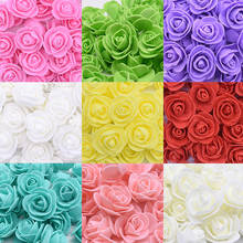 200PCS Artificial Rose Mini PE Foam Flower Heads 3cm For Wedding Car Decoration DIY Wreath Scrapbooking Craft Home Fake Floral 2024 - buy cheap