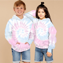 2021 Spring Kids Tie Dye Hoodie Long Sleeve Pullovers Casual Boys Girls Sweatshirt Hoody Children's Clothing 7 8 9 10 12 Years 2024 - buy cheap