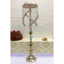 PEANDIM Candle Holder Wind Chimes Type Candelabrum Crystal Wedding Table Candelabra Centerpieces Home Decor Candlestick 10pcs 2024 - buy cheap