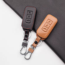 Smart 3 Button Carrying Leather Car Key Case Cover Key for MITSUBISHI OUTLANDER Lancer EX ASX Colt Grandis Pajero Sport 2024 - buy cheap