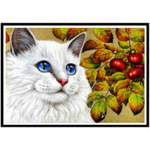 5D DIY Diamond Painting Animal Cat Mosaic Imitation Cross Stitch Mosaic Home Decoration Wall Sticker Crafts 2024 - buy cheap