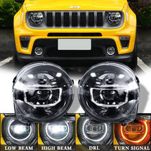 For JEEP Renegade 2015 2016 2017 2018 2019 2020 led Headlight Excellent Ultra bright DRL smd led Angel Eyes kit Day Light 2024 - buy cheap