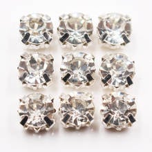 Top Claw Cup Rhinestones Silver base Crystals Stones Non Hotfix DIY Garment  Accessories Sewing Rhinestones For Clothes Gems 2024 - buy cheap