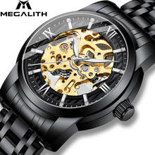 MEGALITH Mens Watches Top Brand Luxury Mechanical Watch Diamond Stainless Steel Wristwatch Relogio Masculino AutomáTico 8205 2024 - buy cheap