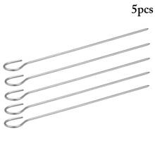 5pcs Reusable Stainless Steel Barbecue Skewers Bbq Needle Stick For Outdoor Camping Picnic Tools Cooking Tools 2024 - buy cheap