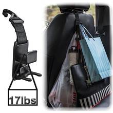 Colgador Universal para reposacabezas de coche, soporte para bolsa de comestibles, ganchos de sujeción ajustables para asiento trasero de coche, novedad 2024 - compra barato