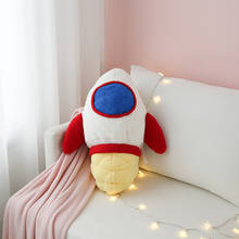 Espaçonave astronauta série de desenho animado, brinquedo de pelúcia macia, almofada de travesseiro, boneca criativa de pelúcia, presente de aniversário para crianças 2024 - compre barato