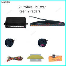 Radar de marcha atrás para coche, 4 sondas, zumbador de voz en vivo, 6 sondas, radar delantero y trasero, CD50 Q04 2024 - compra barato