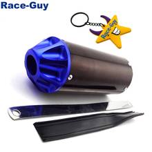 Blue 28mm Aluminum Exhaust Muffler For 50cc 70cc 90cc 110cc 125cc CRF XR 50 KLX SSR Thumpstar TTR YCF Chinese Pit Dirt Bike 2024 - buy cheap