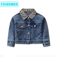 2020 Spring Summer Baby Girls Denim Jacket  Kids Coats Outerwear Leopard Print Long Sleeve Jean Jackets For Girls Clothes 2-7Y 2024 - buy cheap