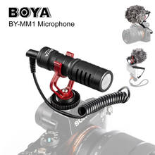 Boya microfone de vídeo com câmera traseira, microfone para zhiyun smooth 4 dji osmo dslr camera para iphone 12 11 xs 8 7 android 2024 - compre barato