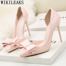 Pink High Heels Ladies Shoes With Heels Fashion Luxury Shoes Women Designers Stiletto Fetish High Heels Sexy Yellow Shoes Women 2024 - buy cheap