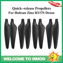 Быстросъемные пропеллеры для радиоуправляемого дрона, 2 пары, винты с лезвием и воздушным винтом, сменные, подходят для Hubsan Zino H117S, аксессуары для квадрокоптера 2024 - купить недорого