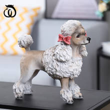 WU CHEN LONG Creative Bulldog Poodle Art Sculpture Simulation Dog Animal Statue Figurine Resin Craft Cabinet Decoration R5993 2024 - buy cheap