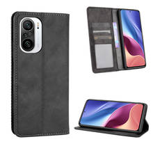 Funda de cuero PU con tapa para Xiaomi Poco F3, Cartera de lujo con absorción magnética para teléfono móvil Xiaomi Poco F3 F 3 PocoF3 2024 - compra barato