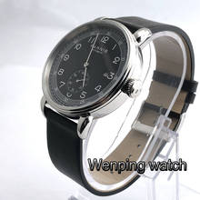 Parnis new 42mm mens top luxury mechanical watch silver watch case date leather automatic man watch 2024 - buy cheap
