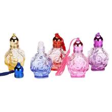 Colorful Roller Ball Bottle Portable Essential Oil Vial Gorgeous Points Bottling Glass Perfume Bottle Makeup Tools 25pcs/lot 2024 - buy cheap