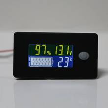 Battery Capacity Indicator 12V 24V 36V 48V 60V 72V 10-100V Li-ion Lead acid Battery Tester with LCD Temperature Voltmeter 2024 - buy cheap