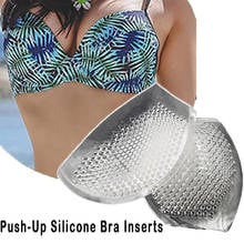 Silicone Gel Bra Inserts Breathable and Reusable Breast Enhancers Pads Clear Push Up Breast Cups Increase Your Cup Size 2024 - buy cheap