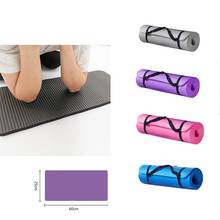 Tapete de ioga premium com 15mm, superespessura, colchão para ginástica, exercícios de pilates, yoga e dança, suprimento para academia, 60x25x1.5cm, rosa 2024 - compre barato