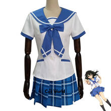 Strike the sanguínea himeragi yukina uniforme escolar tops saia roupa de anime fantasia cosplay 2024 - compre barato