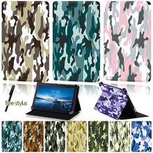 Universal Tablet Case for Lenovo Tab E7 /Tab E8 /Tab E10 Camouflage Pattern Series Four Corner Protection Stand Folding Case 2024 - buy cheap