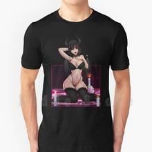 Succubus-Camiseta de talla grande para chica, 100% algodón, Diy, Waifu, Anime, Ecchi, Hentai, Regla 34, Succubus 2024 - compra barato