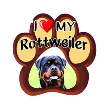 Надпись «I Love My Rottweiler Dog Paw», автомобильные наклейки, наклейка на мотоцикл, багажник, бампер, лобовое стекло, винил, JDM, для велосипеда, внедорожника, RV, декоративные материалы 2024 - купить недорого
