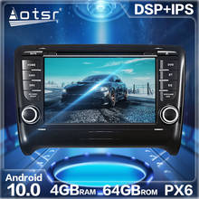 Aotsr-sistema multimídia automotivo, android 10.0, 4 gb + 64 gb, rádio, navegação gps, dsp, para audi tt 2006 a 2012, hd, vídeo estéreo, reprodutor de dvd 2024 - compre barato