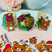 40 pcs Christmas new year bear paper stickers DIY decoration your daily photo album scrapbooking label stationery cute 2024 - buy cheap