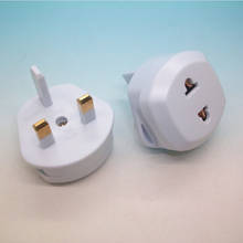 2PCS US/EU to UK AC Electrical Plug Adapter Travel Power Plug 2pin to 3pin UK Plug Converter Adapter 2024 - buy cheap