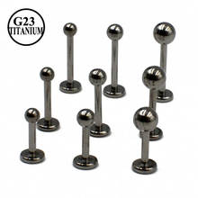 CHUANCI 2 uds de titanio Monroe Labret Stud el cartílago de la oreja Tragus Helix Piercing pendiente 2024 - compra barato